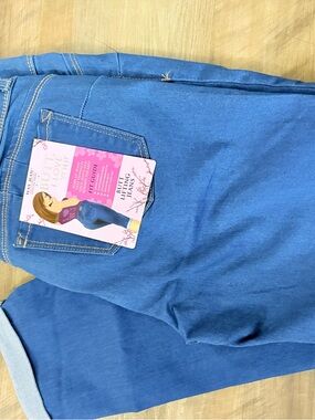 Wax Jean Women’s Bright Blue Ankle Crop Jeans